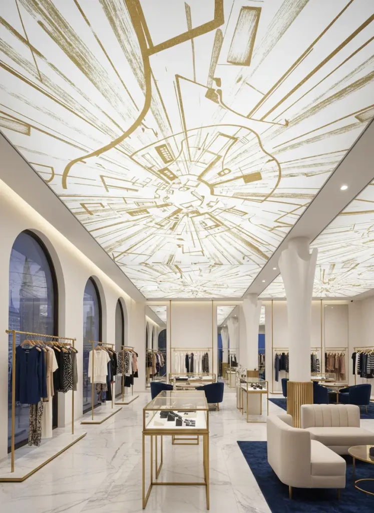 abstract pattern ceiling